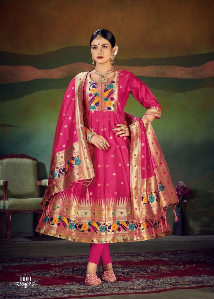 Smit Star Paithni Gown  Fancy Kurti with Dupatta Collection