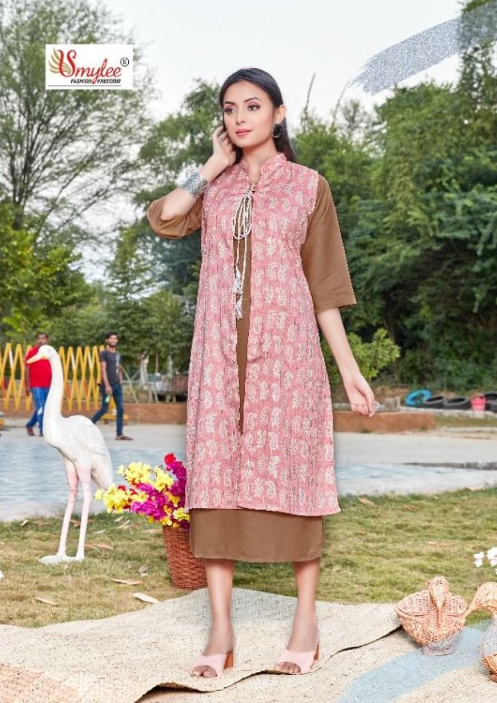 Smylee Hello Jacket Designer Kurti With Jacket Collection