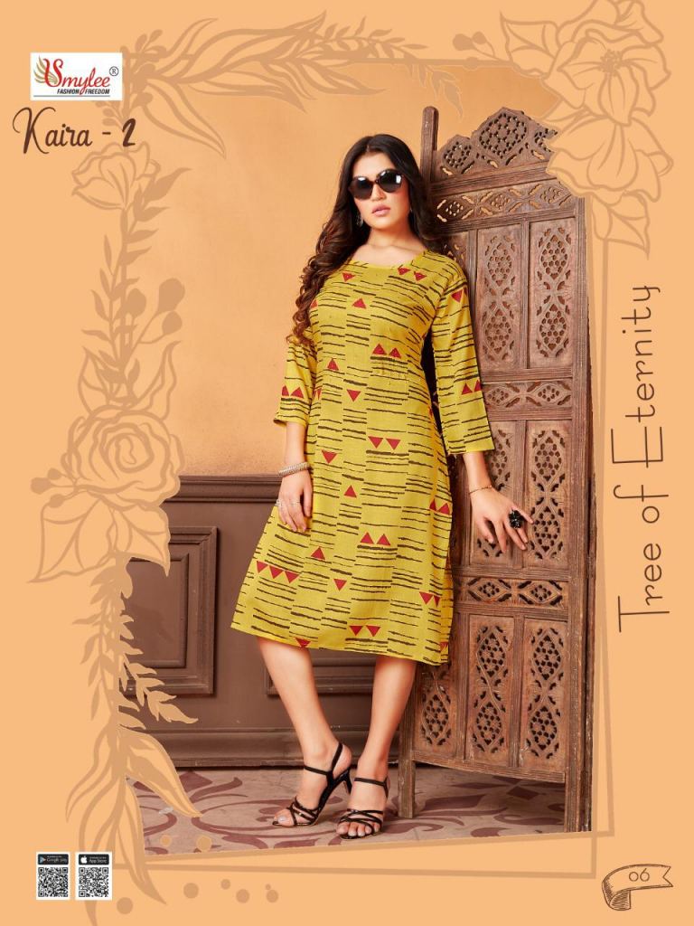 Smylee Buy Kaira Vol 2 Regular Wear  Printed Kurtis 