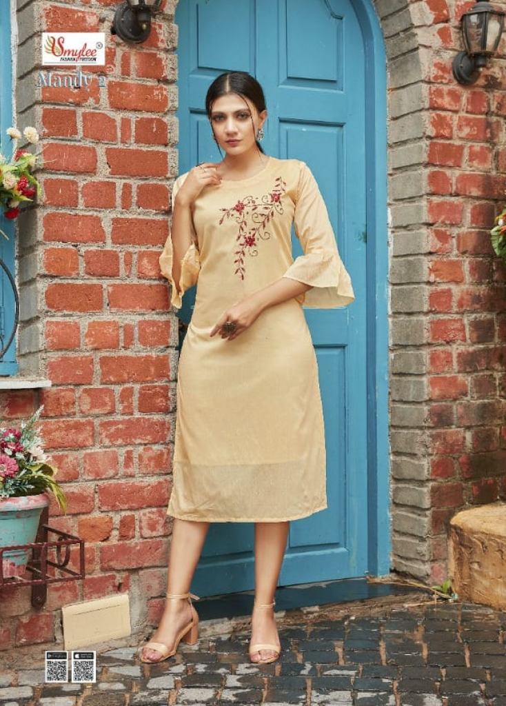 Smylee Mandy  vol 2 Modal Silk Ethnic Wear Designer Kurti Catalog
