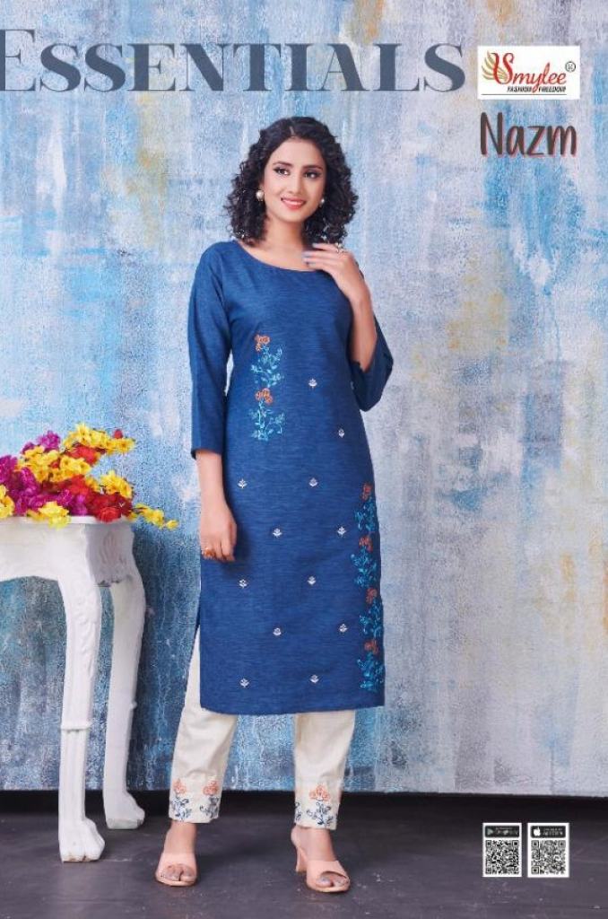 Smylee presents Nazm  Kurti With Bottom Collection
