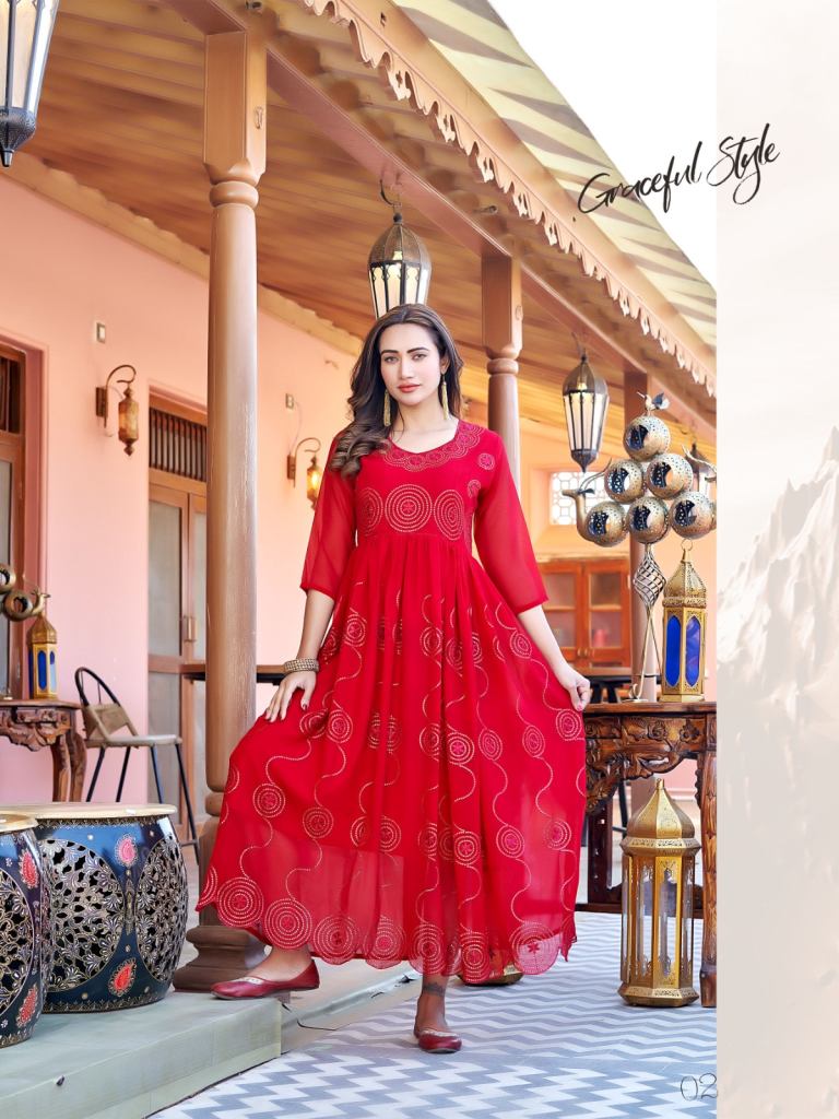 Smylee Neha Designer Fancy  Kurtis  collection