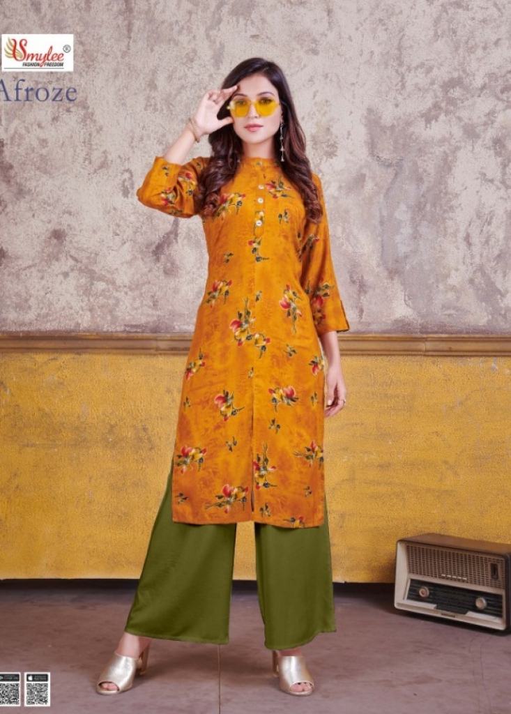 Smylee Presents Afroze Kurti With Plazzo