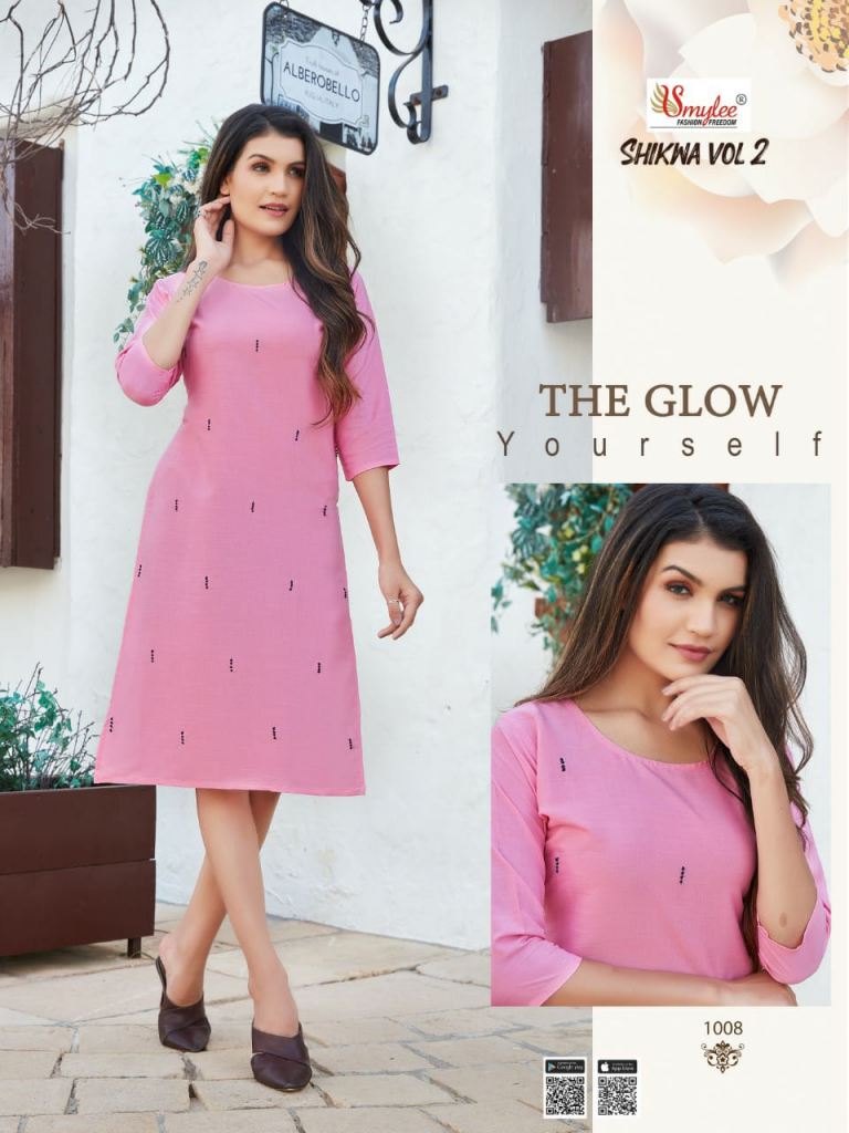 Pink Aya Mulmul Cotton Straight Chikankari Kurti - Thechikanlabel -  TheChikanLabel | Lucknow Chikankari Kurtis & Suits