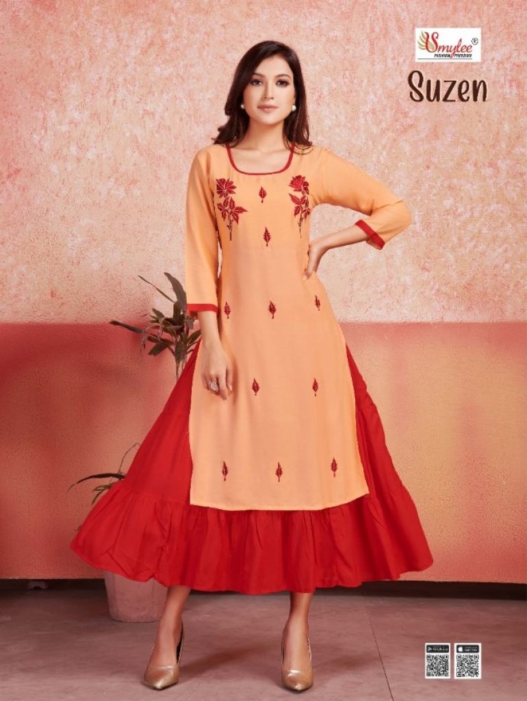 Smylee presents  Suzen  Two Layer Kurti Collection