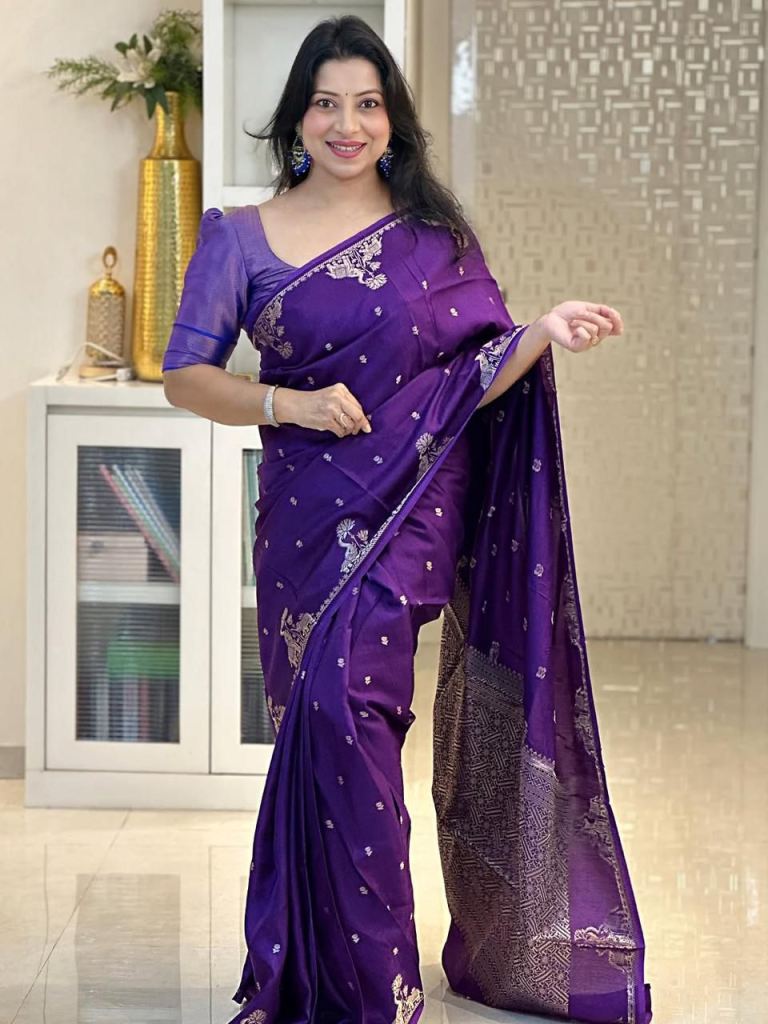 Soft Silk 6085  Zari Weaving Saree