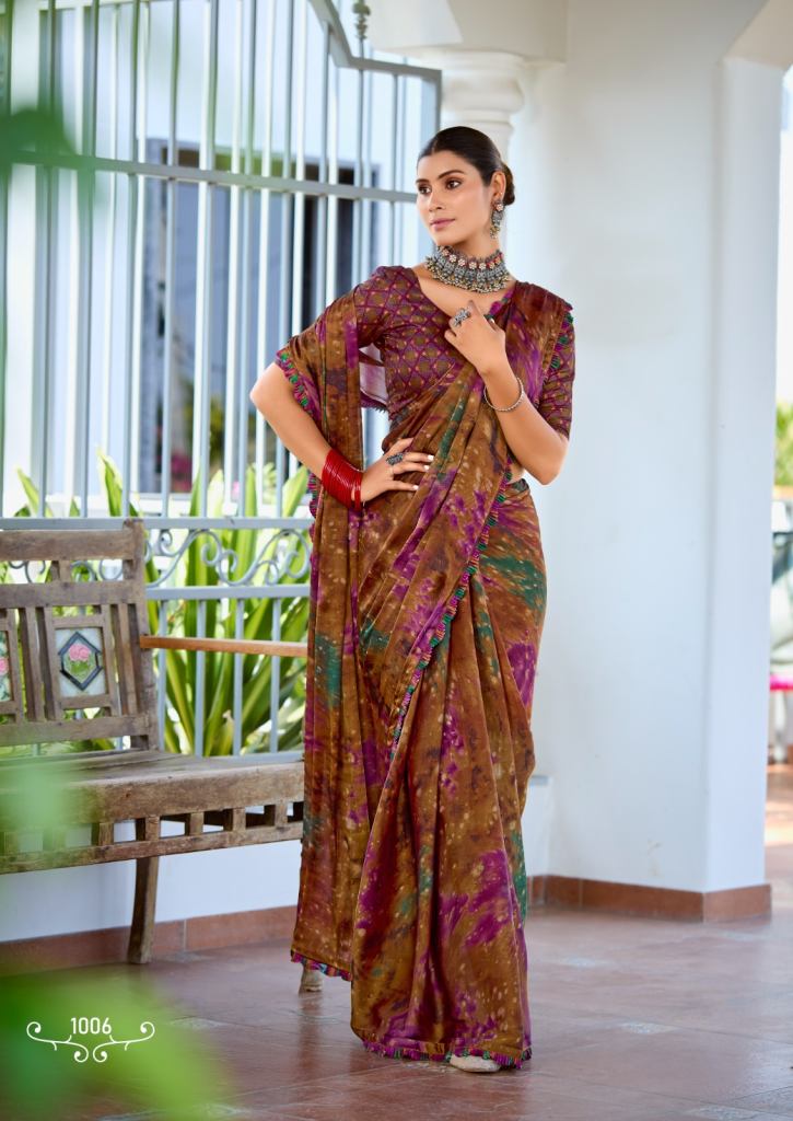 Stavan Tapsya Fancy Satin Saree