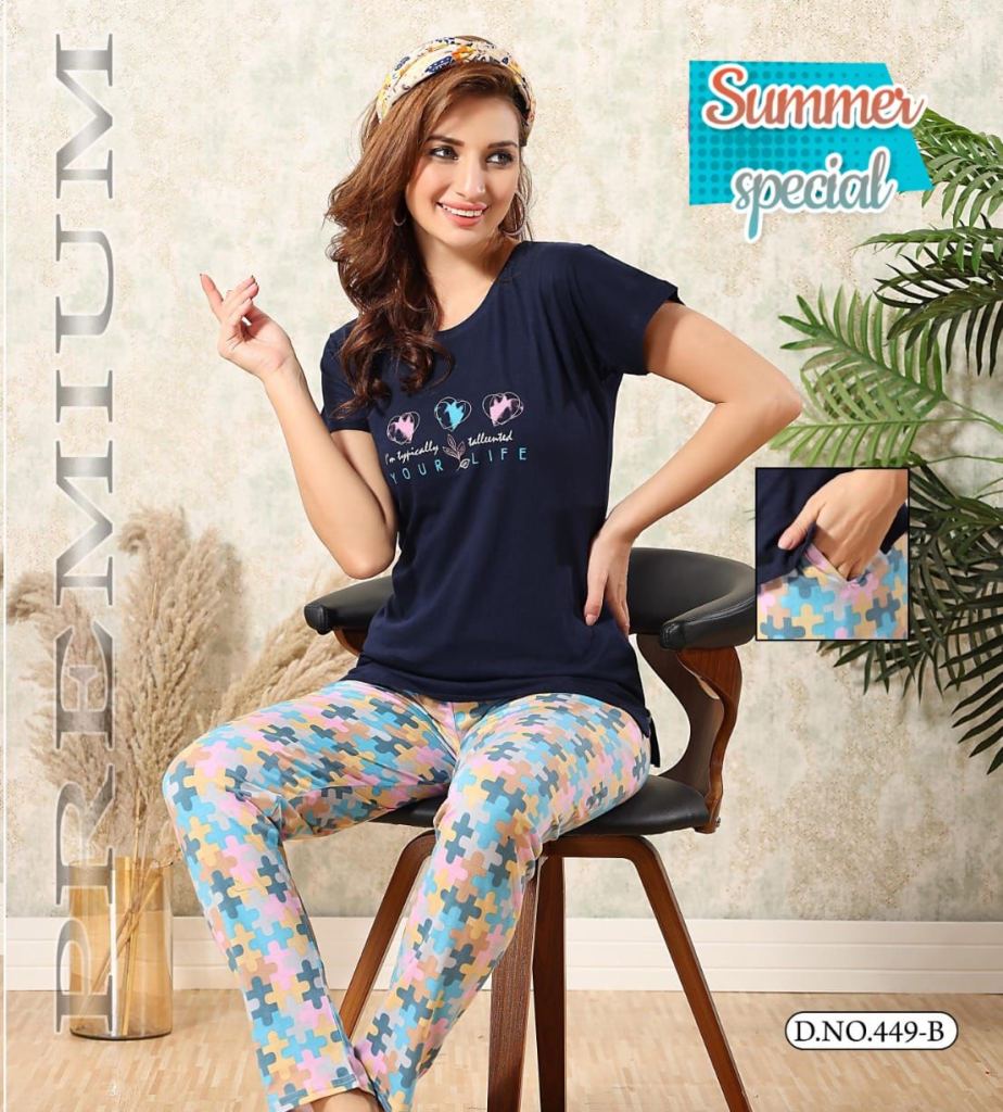 Summer Special Vol 449 Cotton Night Suit collection 