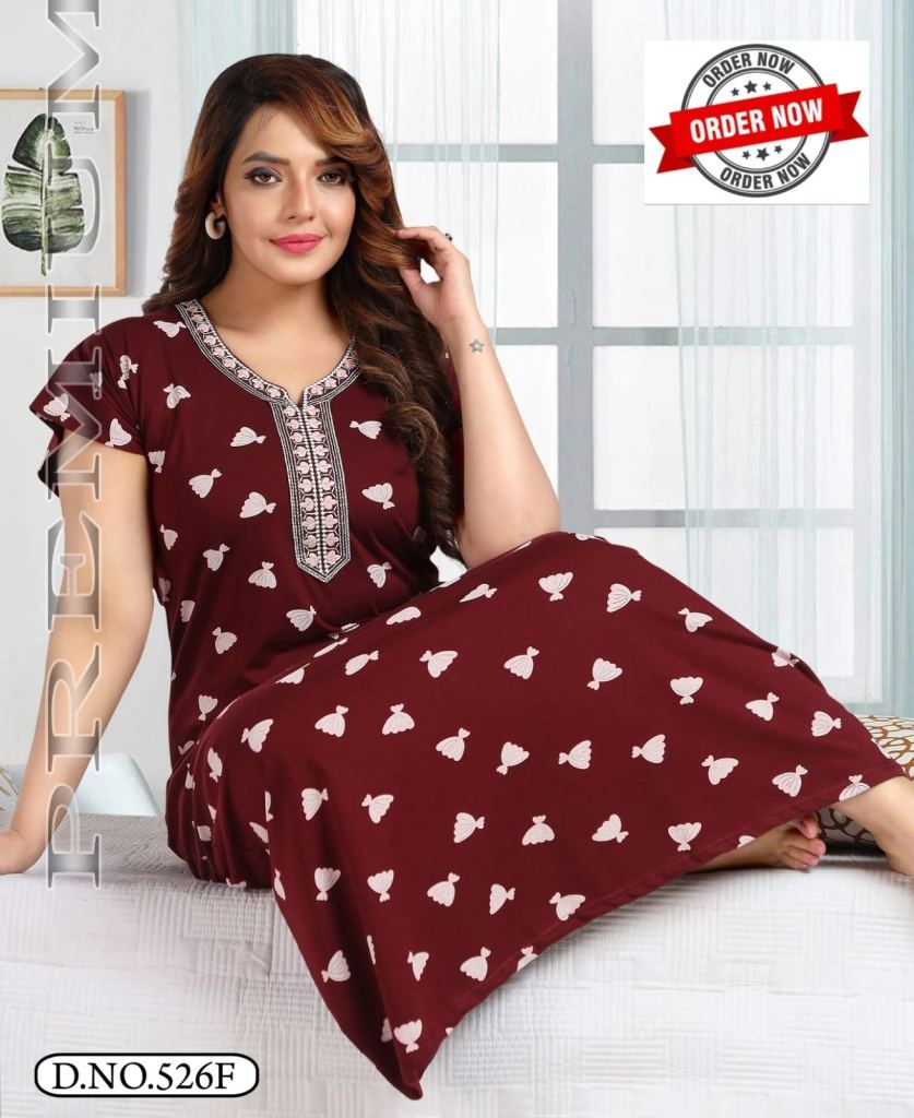 Summer Special Vol Pc 526 Printed Night Gown