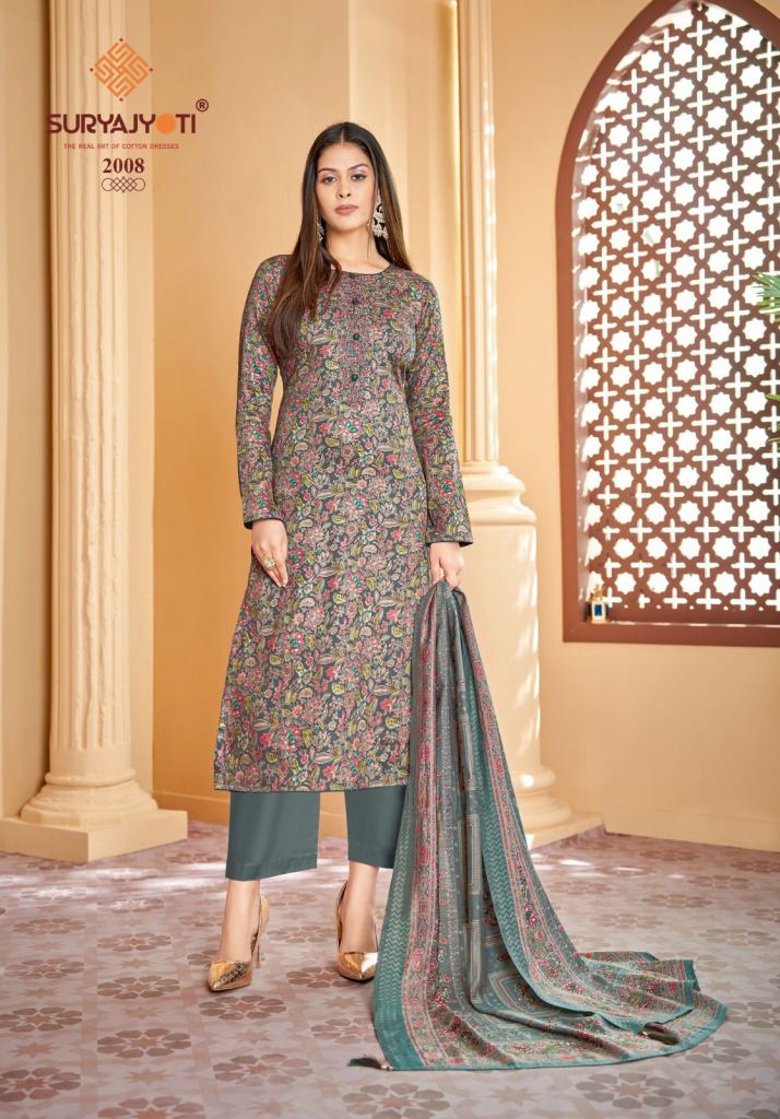 Suryajyoti Kalki Vol 2 Exclusive Wear Jam Satin Dress Material