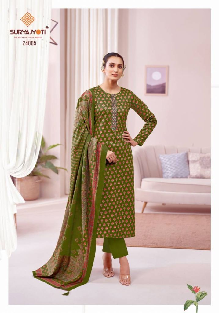 Suryajyoti Kalki Vol 24 Printed Dress Material