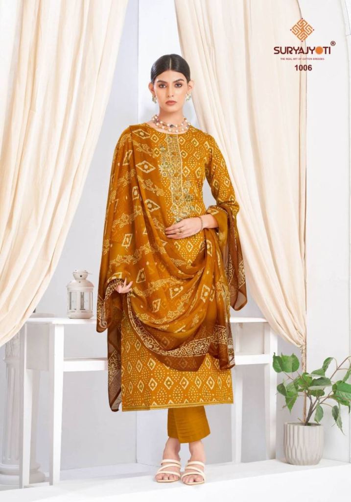 Suryajyoti Kalpana Vol 1 Printed Dress Material 