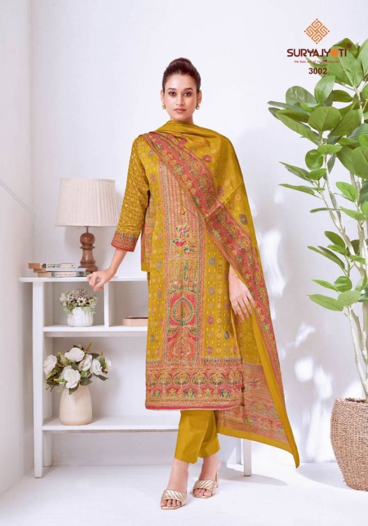 Suryajyoti Kamakshi Vol 3 Printed Dress Material