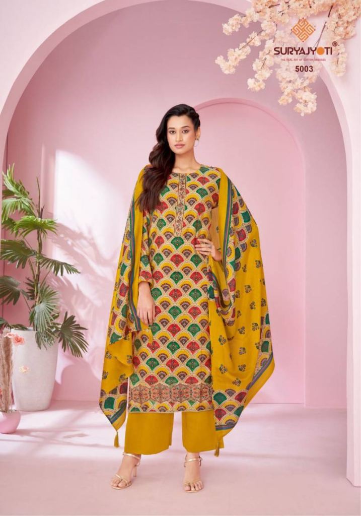 Suryajyoti Kanika Vol 5 Printed Dress Material