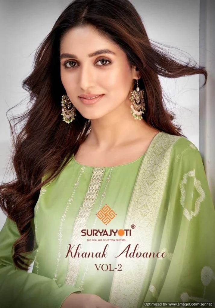 Suryajyoti Khanak Advance Vol 2 Dress Material Collection