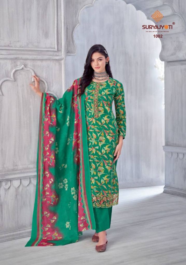 Suryajyoti Kia Vol 1 Printed Dress Material 