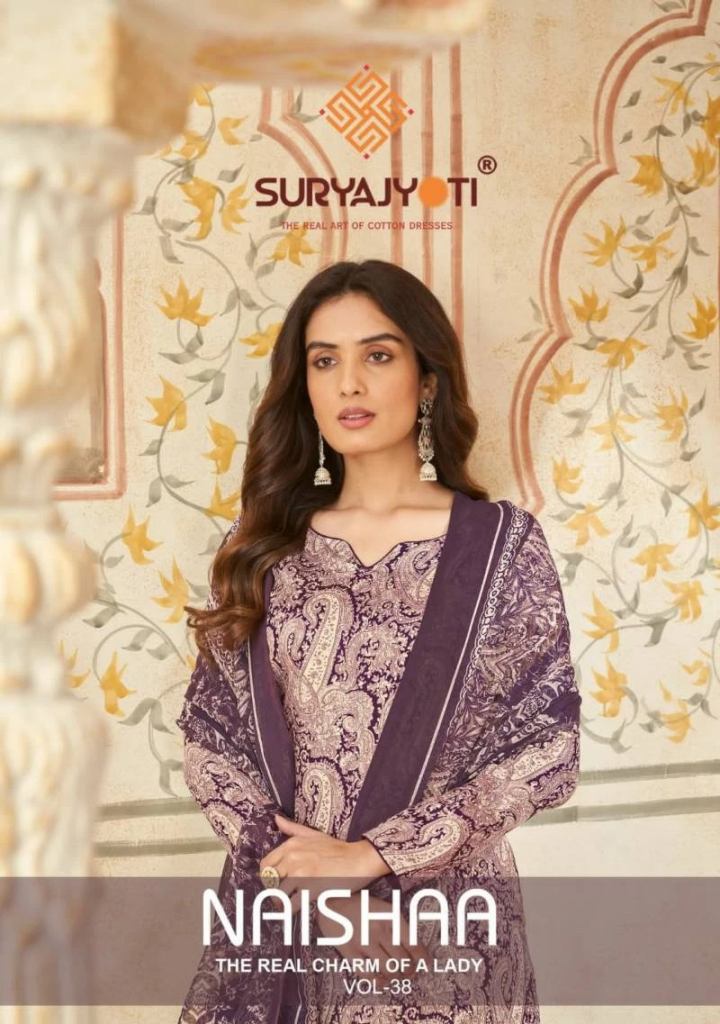 Suryajyoti Naishaa Vol 38 Satin Cotton Dress Material