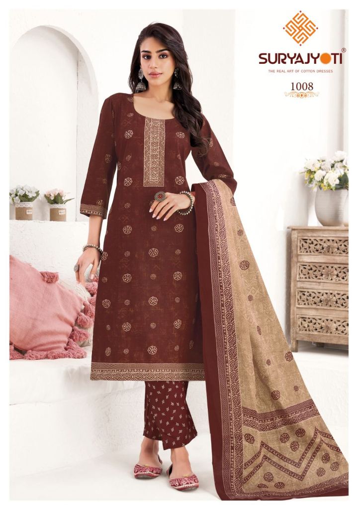 Suryajyoti Parul Vol 1 Printed Designer Kurti With Bottom Dupatta