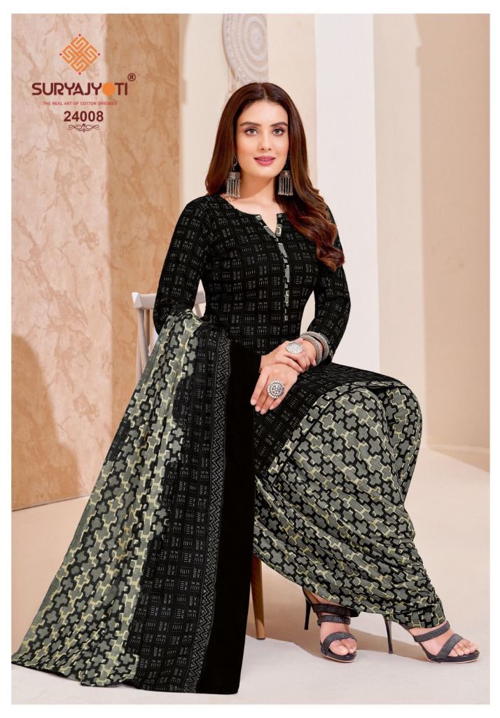  Suryajyoti Patiala Kudi Vol 24 Regular wear Cotton Printed Dress Materials