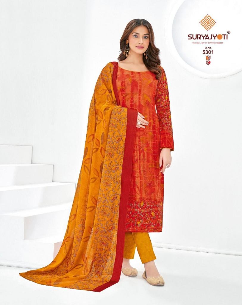 Suryajyoti Trendy Cotton Vol 53  Cotton Printed Dress Material 