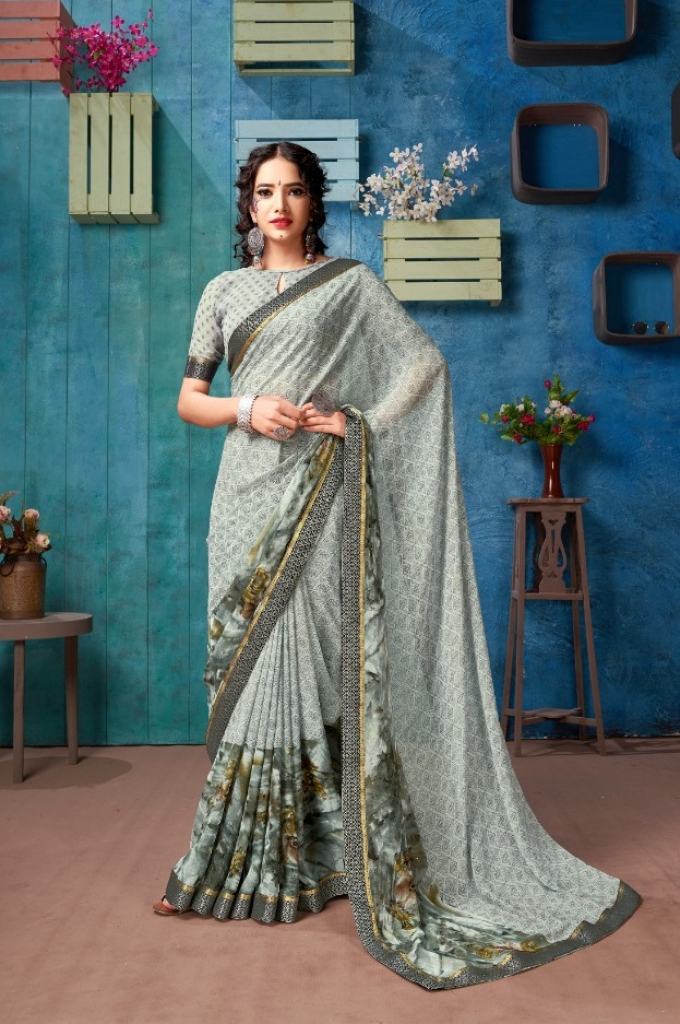 Swastik  Zevar Casual Wear Printed Sarees Catalog