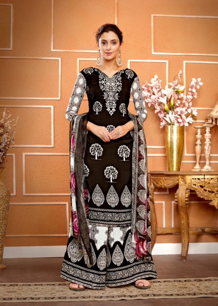 Sweety presents Black&white vol 3 Designer Dress Material