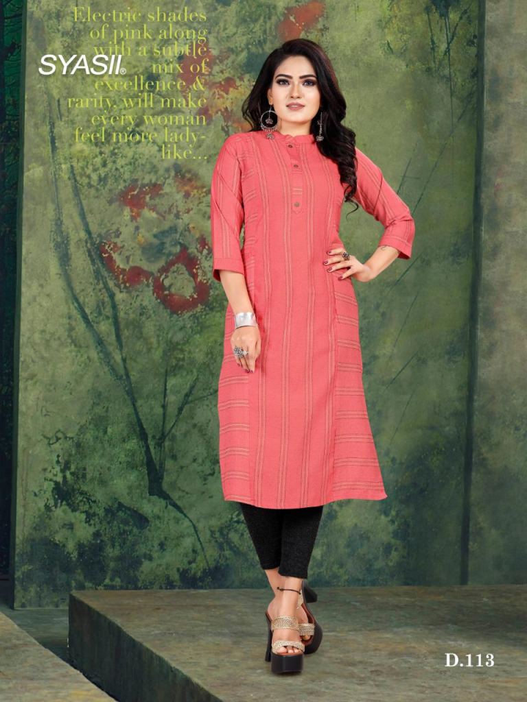 Syasii  Presents Pixel vol 1  Casual wear Kurti Collection 