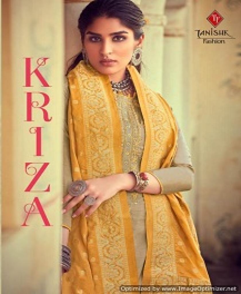 TANISHK KRIZA EMBROIDERED SATIN 