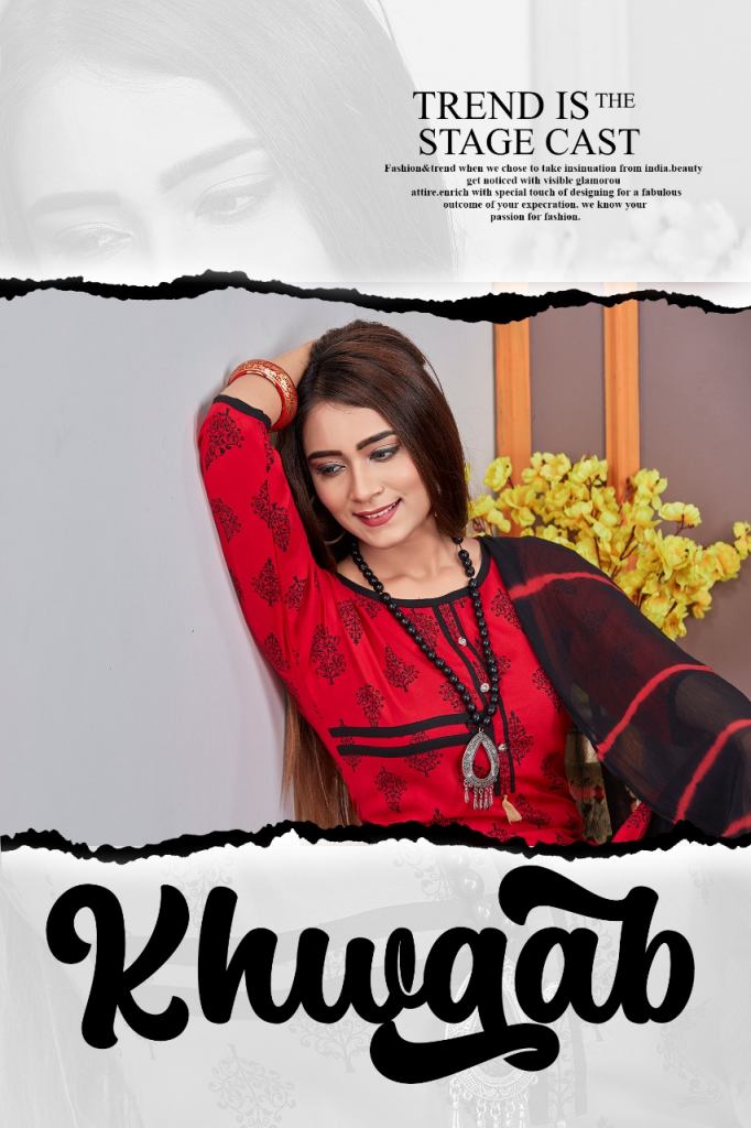 TRENDY KHWAAB RAYON  READY-MADE PRINTED