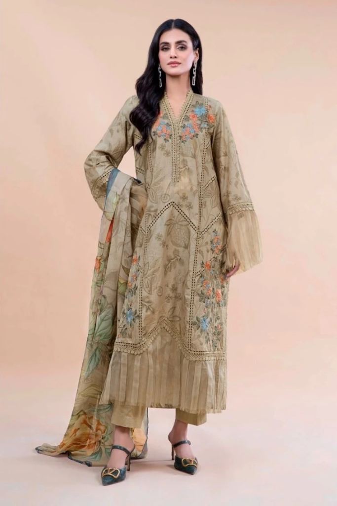 Taj 445 And 447 Chiffon Dupatta Pakistani Salwar Suits