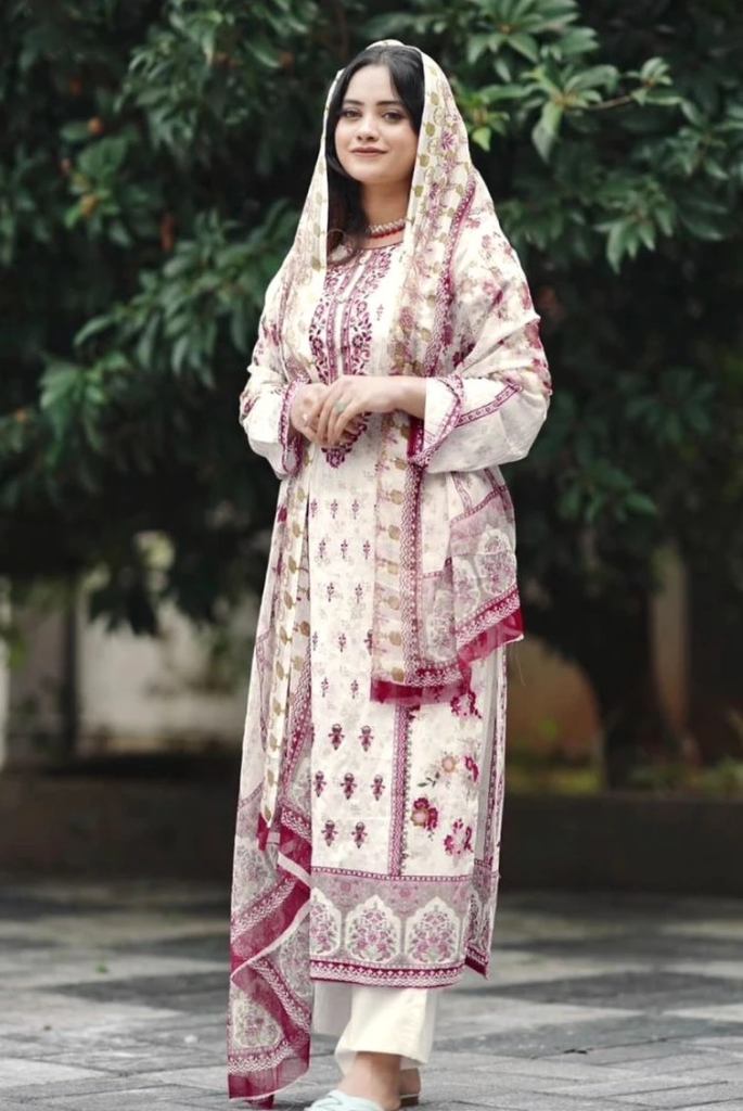 Taj 506 And 507 Cotton Printed Pakistani Salwar Suit 