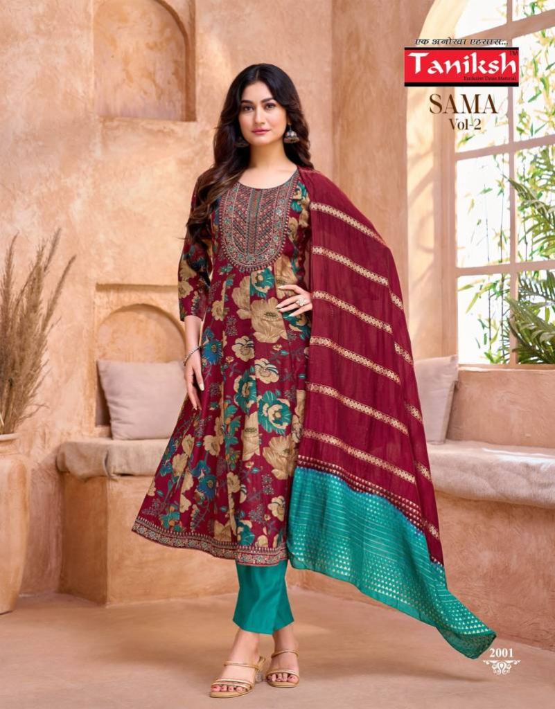 Taniksh Sama Vol 2 Kurti Bottom With Dupatta