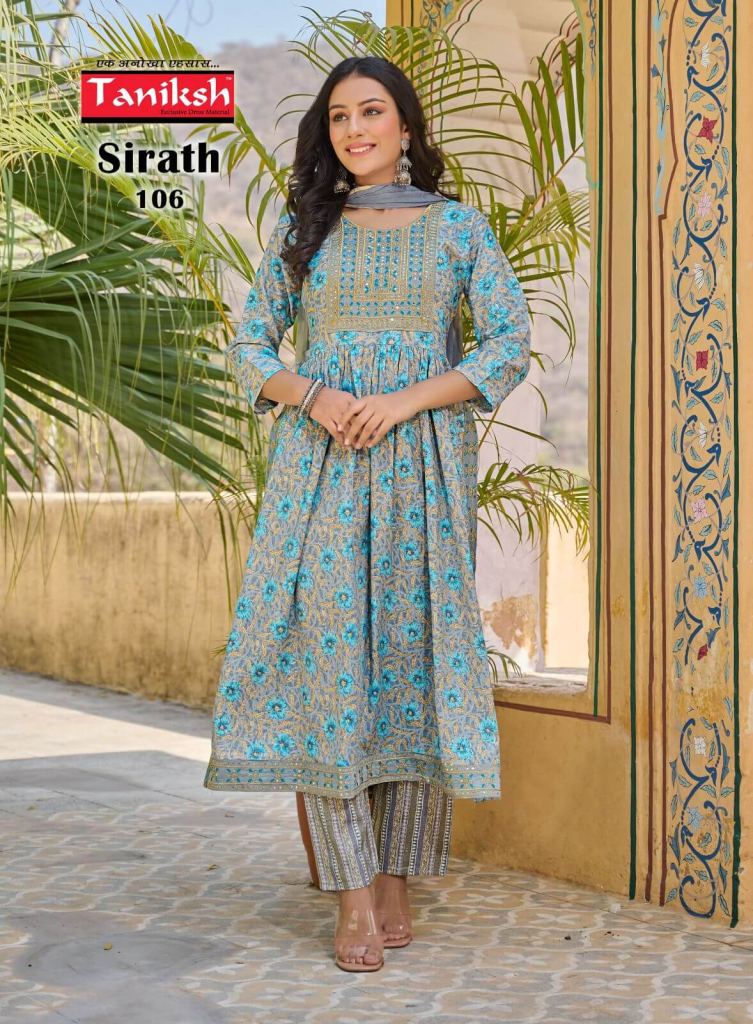 Taniksh Sirath Latest  Kurtis With Bottom Dupatta Collection