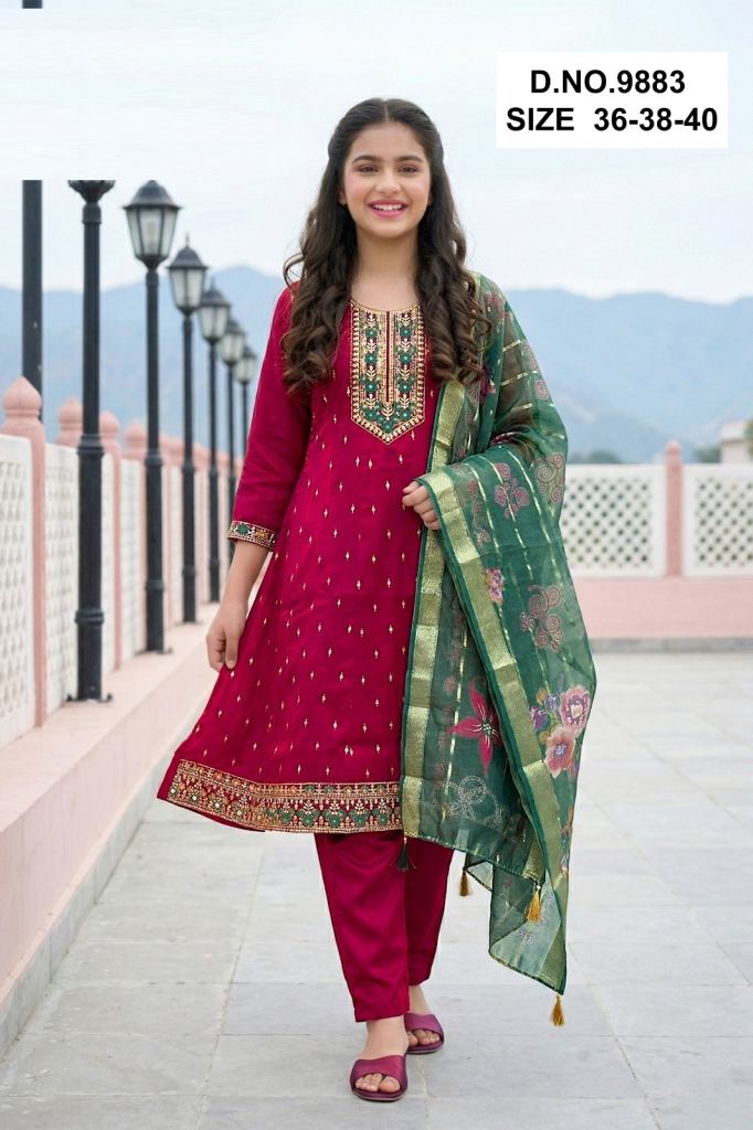 Tanvika 9883 Kurti With Bottom Dupatta
