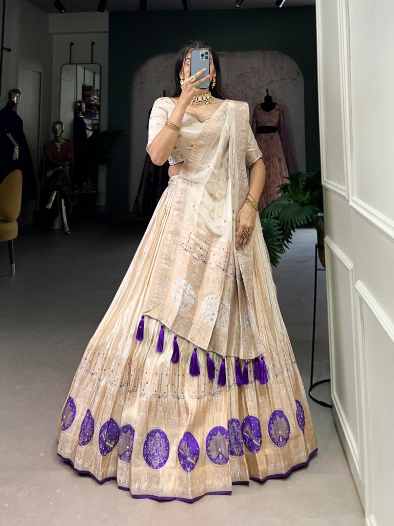 Taraa L 2048 Weaving Worked Designer Lehenga