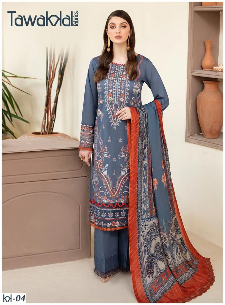 Tawakkal Mehroz Luxury Heavy Cotton Karachi Dress Material