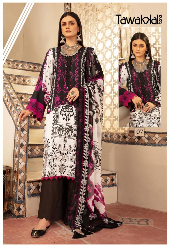 Tawakkal Zaafira Luxury Karachi Cotton Buy Karachi cotton suits wholesale