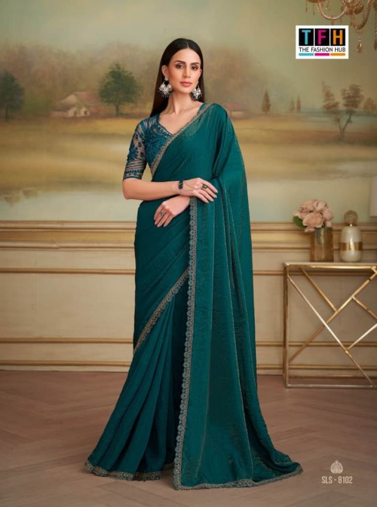 Tfh Salsa Style 5 Designer Party Wear Saree 