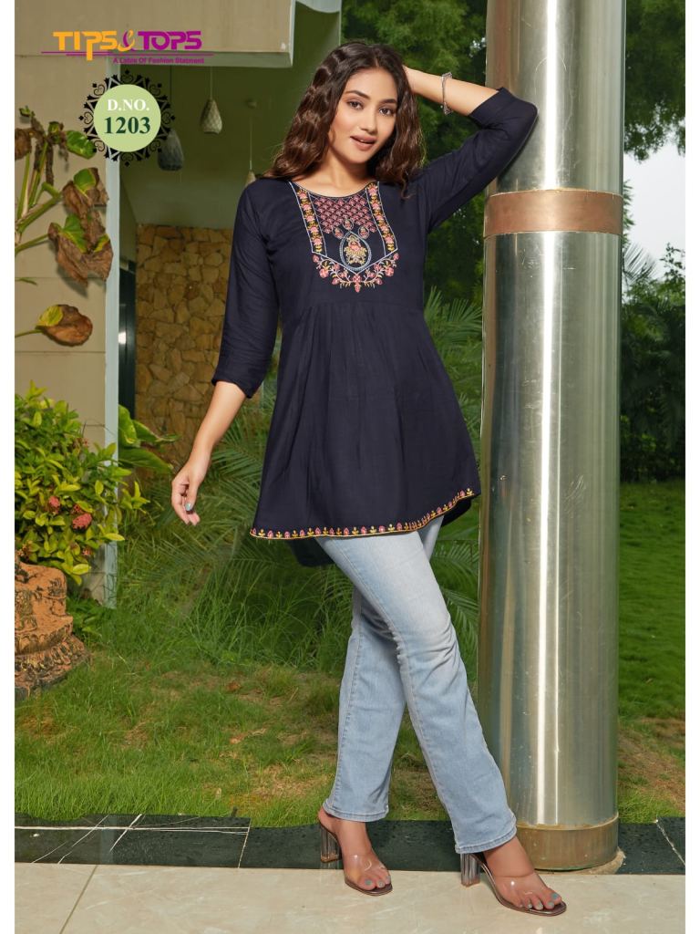 Tips And Tops Bubbly Vol 12 Stylish Western Short Top Collection