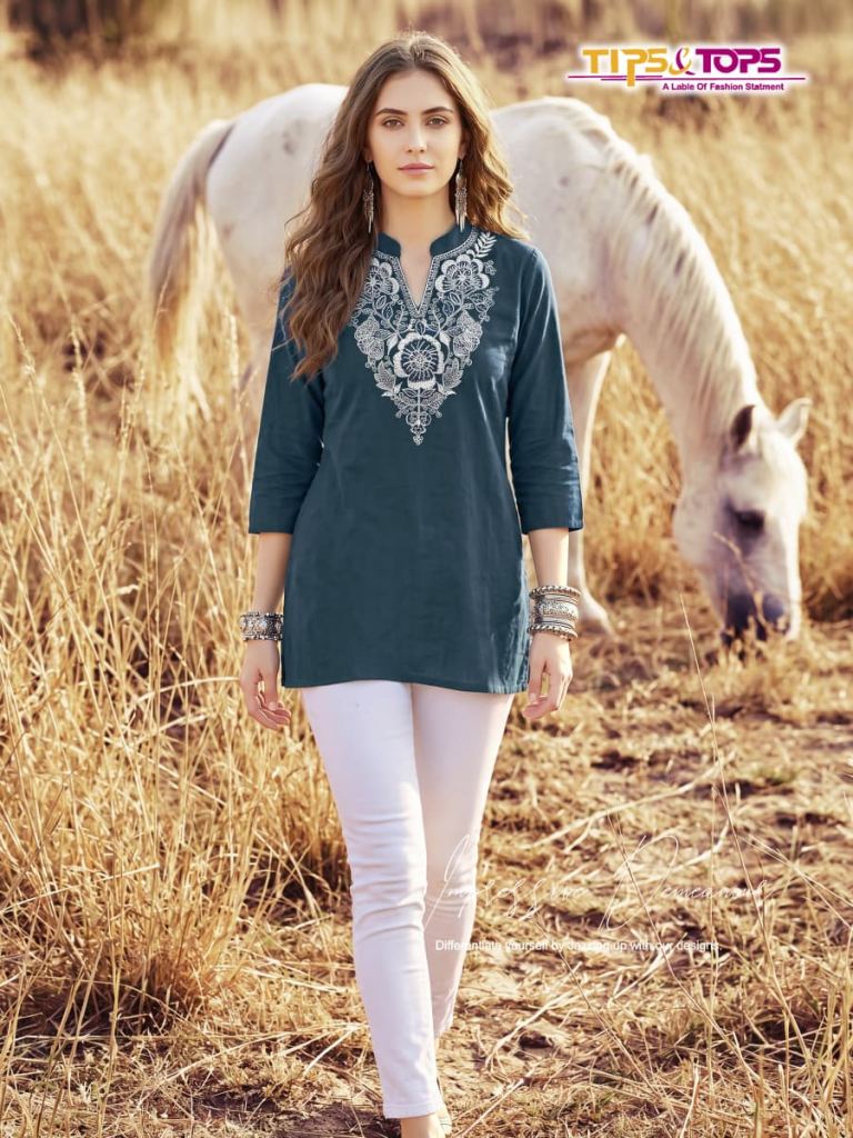 Tips And Tops Cotton Candy Vol 2 Embroidered Western Short Top