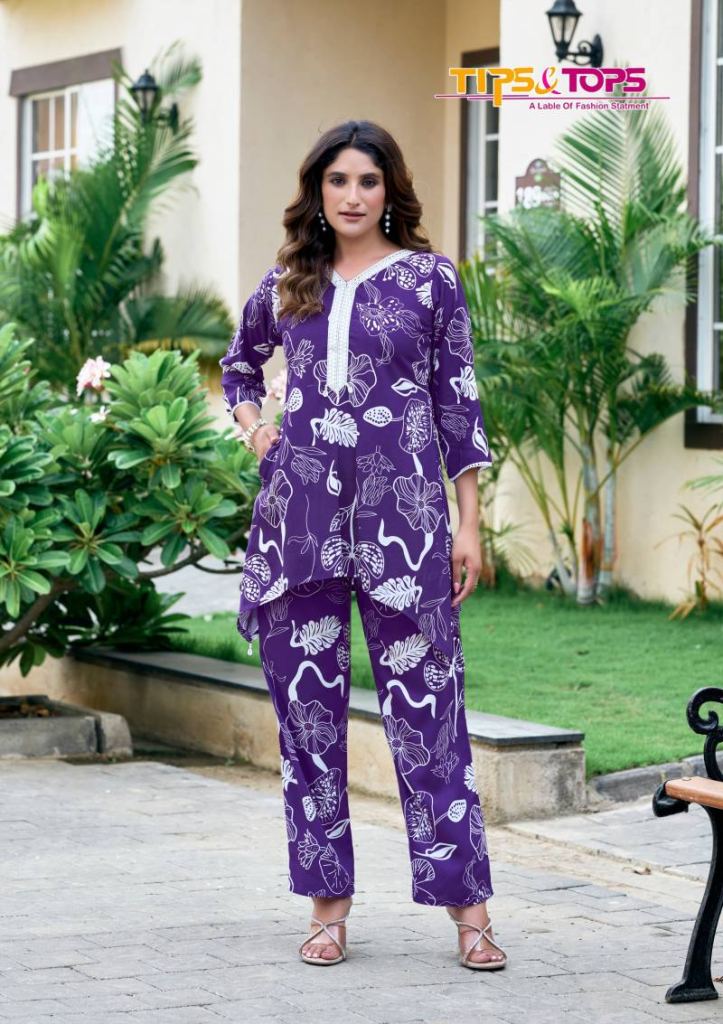 Tips And Tops Lifestyle Vol 2 Printed Co Ord Set