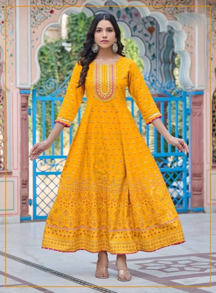 Trariti 101 Long Anarkali Kurti Collection