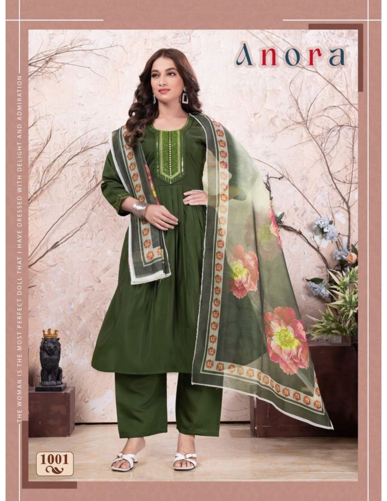 Trendy Anora Designer Kurti With Bottom Dupatta