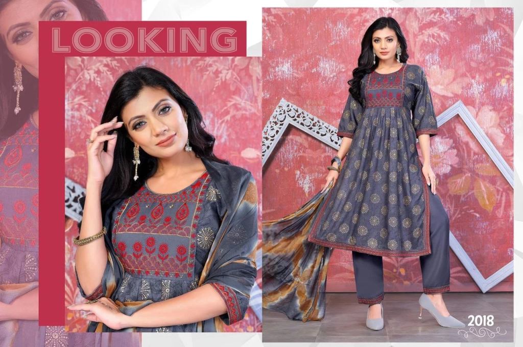 Stylish Sleeveless Kurti Pant with Dupatta - NAVYA Fashion Boutique