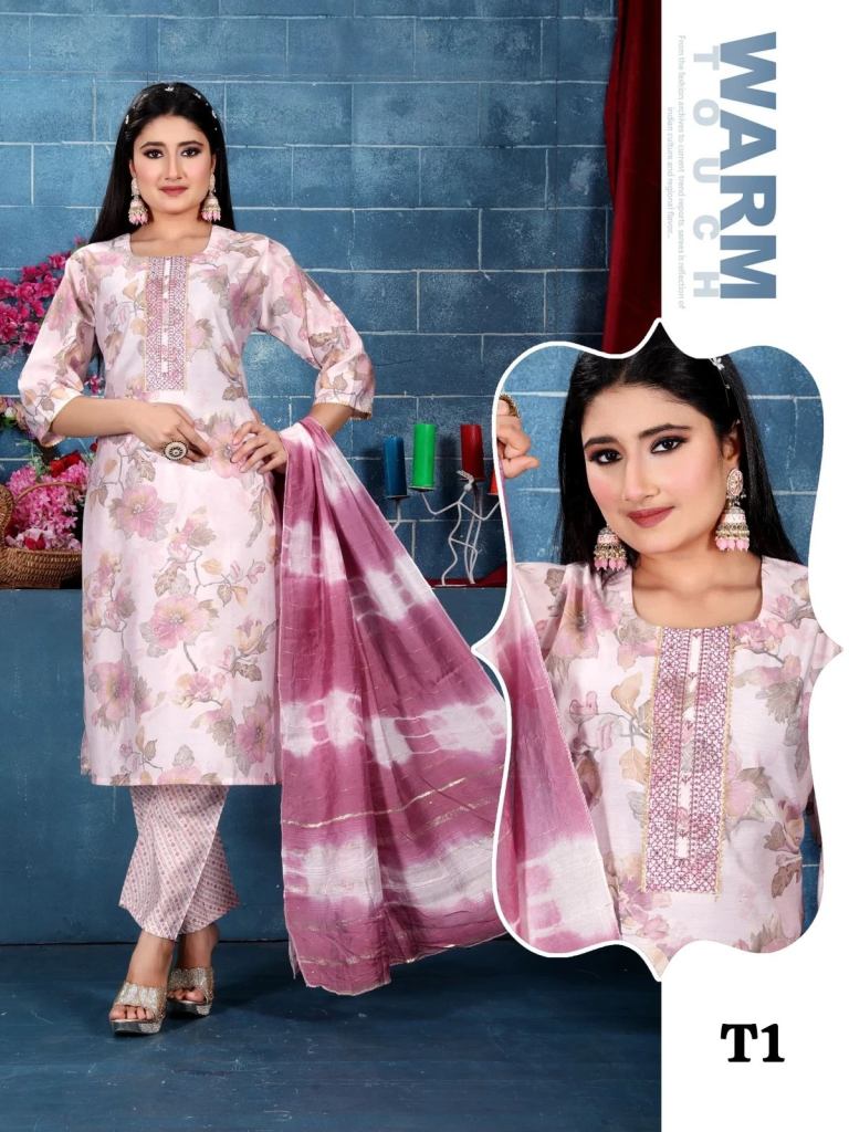 Trendy Tamanna 1 Chanderi Silk Top And Bottom With Dupatta