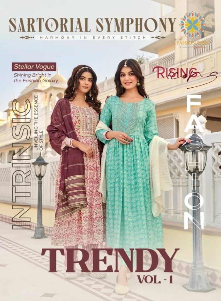 Trendy Vol 1 By Passion Tree Naira Cut Kurti Set