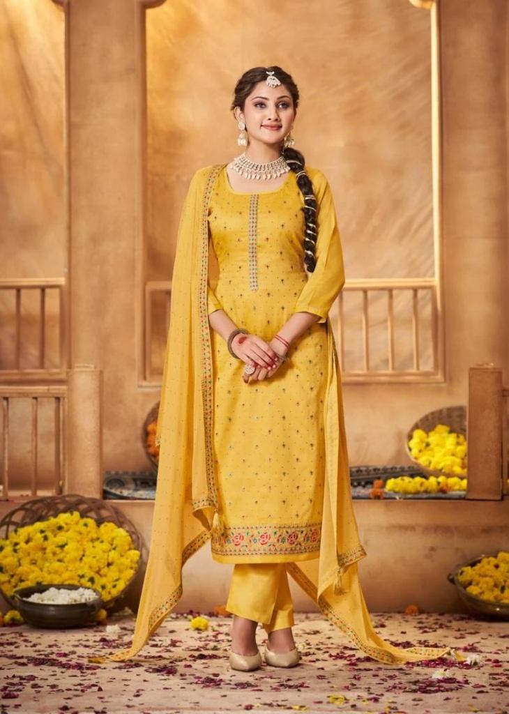 Triple Aaa Laymi Jam Cotton Embroidery Salwar Suit 