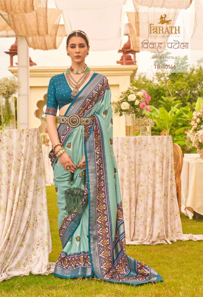Trirath Vivaah Patola Designer Silk Sarees