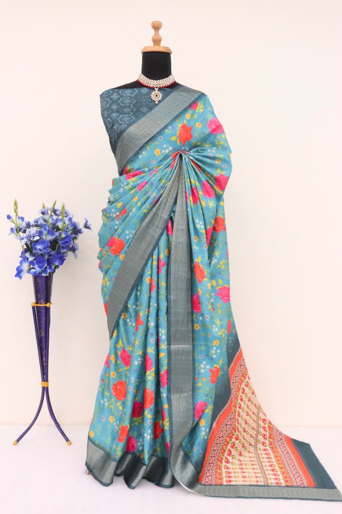 Uditi Jalpa Sarees Lichi Jacquard Silk Saree 