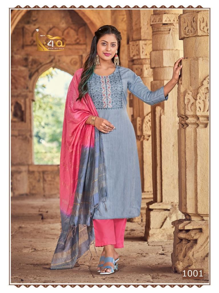 Buy Karissa Ananya Fancy Kurti With Bottom Dupatta Collection